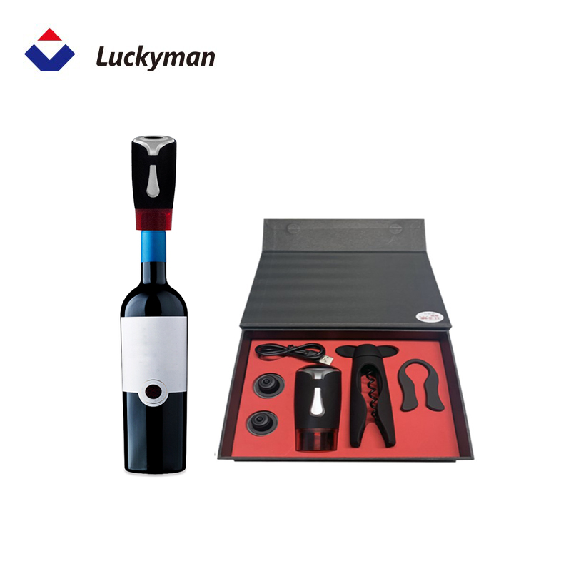 Electric Wine Preserver Gift Set with Vacuum Stoppers