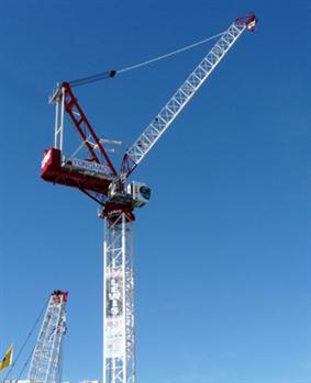 50-Ton Luffing Jib Tower Crane