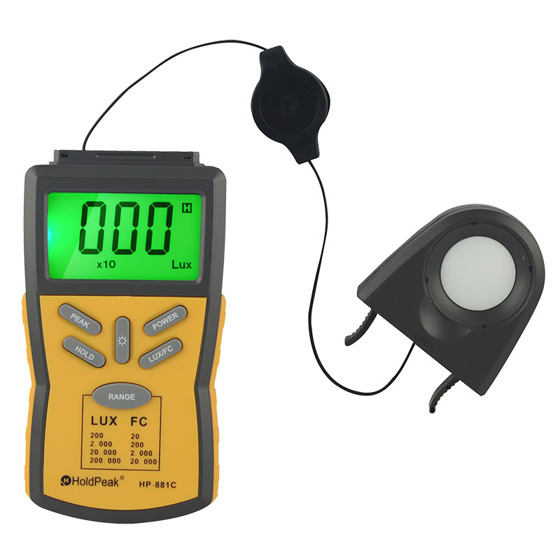 Lux Light Meter with Peak Hold,Lux/FC UnitData Hold and LCD Display - Image 3