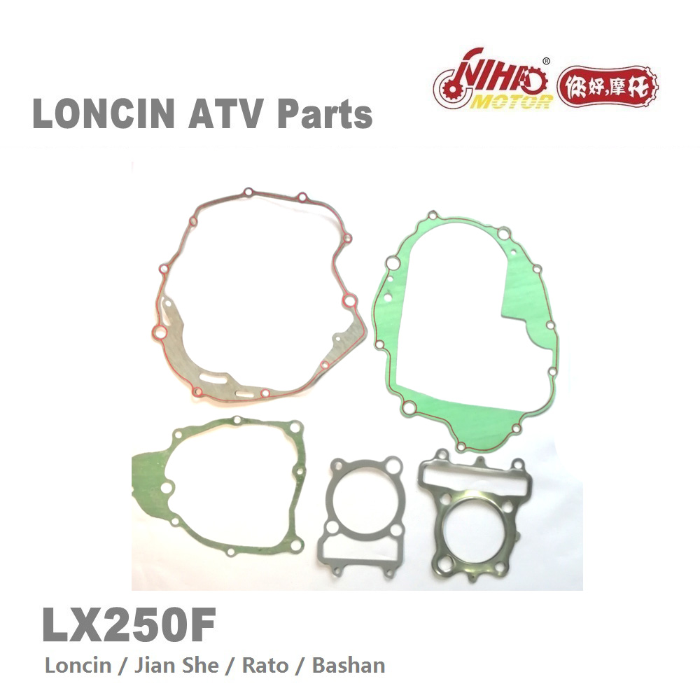 Engine gasket set for 250cc quad bikes
