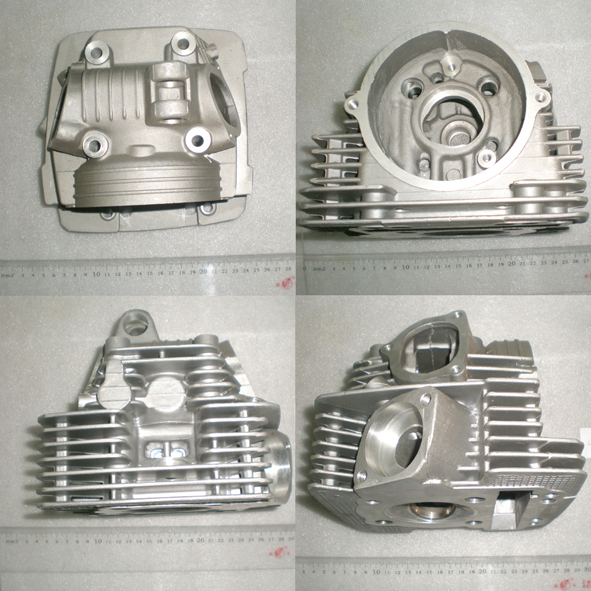 Aluminum Alloy Cylinder Head with Cooling Fins