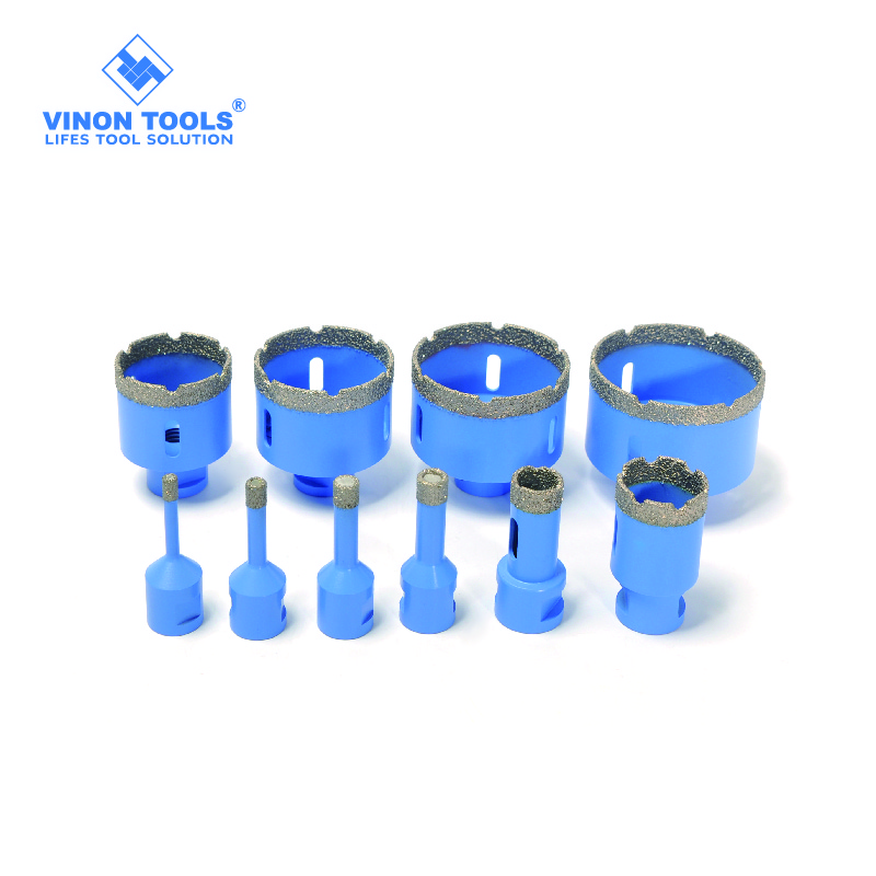 M14 Hex Shank Dry Cutting Vacuum Brazed Diamond Core Drill Bit for Tile Marble Granite - Image 2