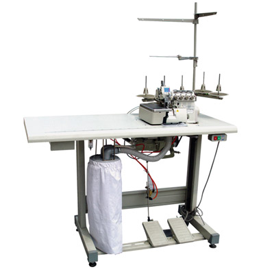 High-Speed Four-Thread Overlock Sewing Machine with Pressure Trimmer