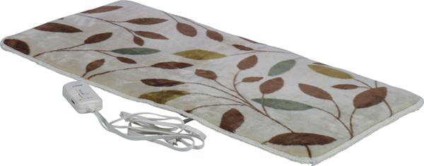 Heated Electric Pad with Leaf Pattern