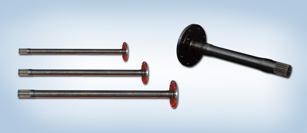 Splined and Flanged Axle Shaft