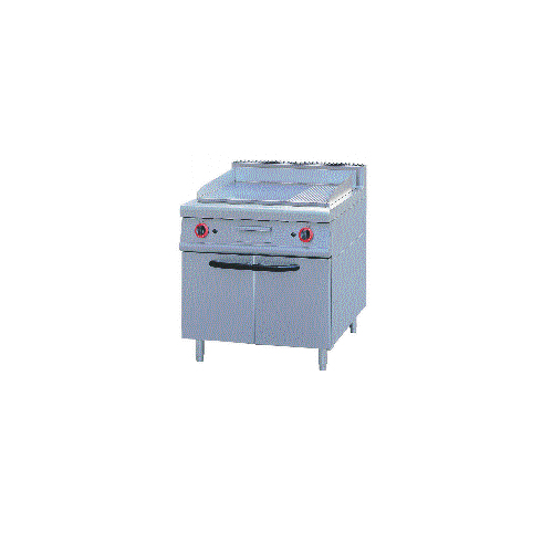 Commercial Flat-Top Griddle with Storage