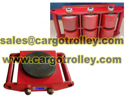 Heavy-Duty Machinery Movers with Rotating Top Plate