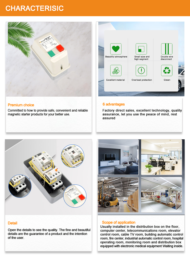 Magnetic starter installation context and features overview