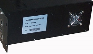 Side profile of the managed media converter chassis