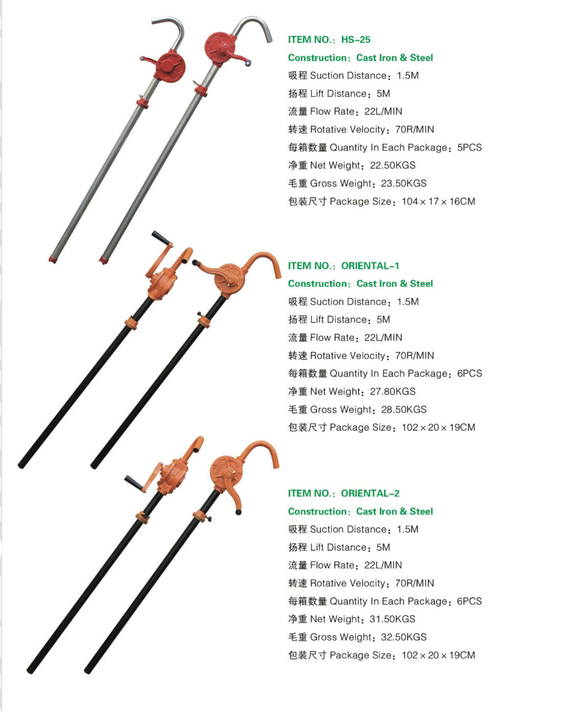 Manual Oil Drum Pump
