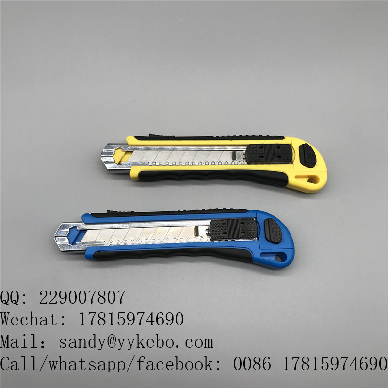 manufacturer safe retractable snap-off blade utility cutter knife with 5pcs blades - Image 2