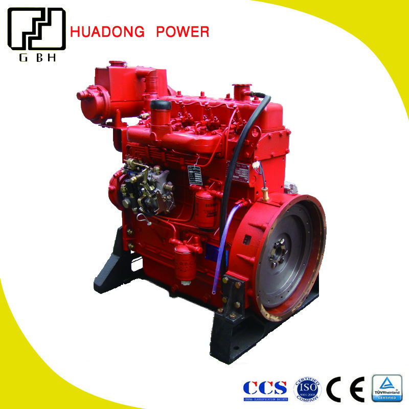 Compact marine diesel engine