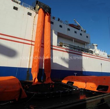 Marine Evacuation System with Inflatable Slide