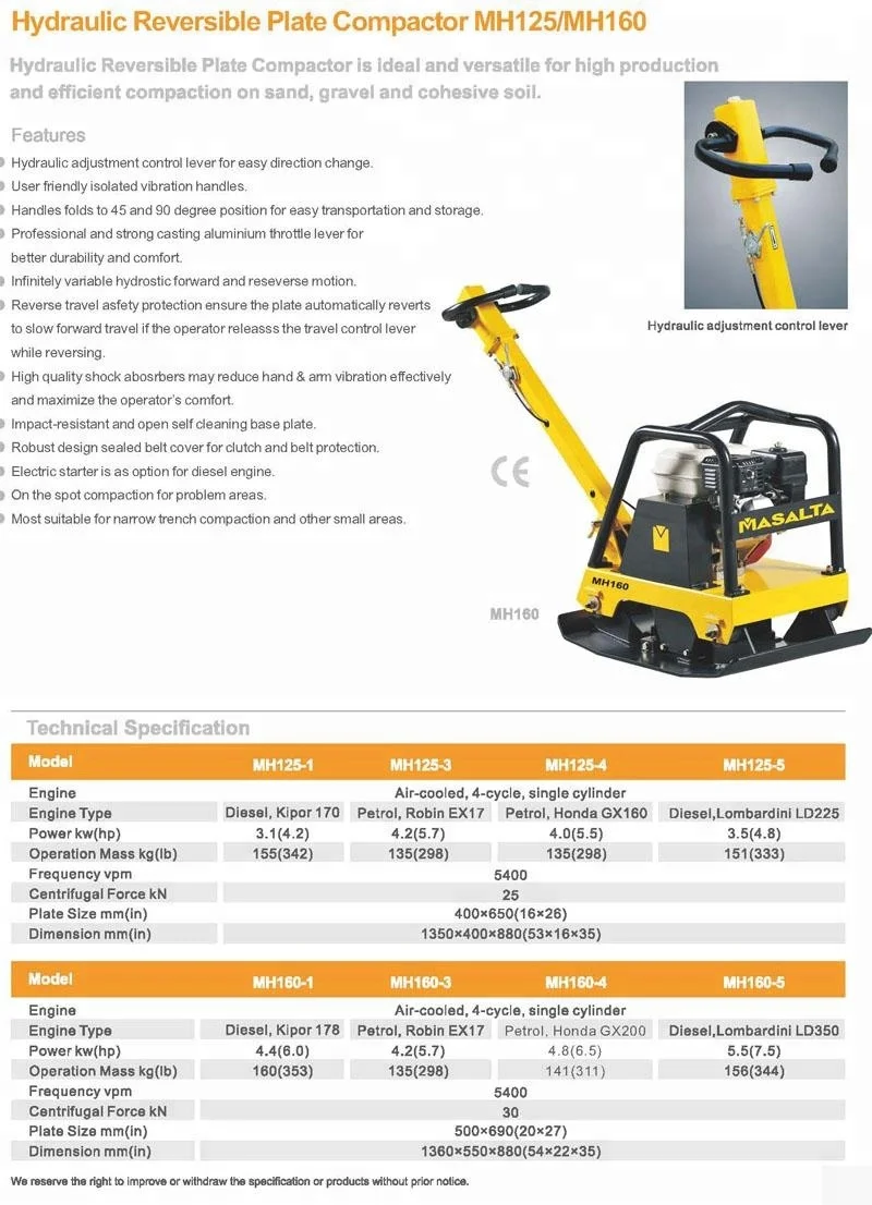 Detailed view of the plate compactor construction