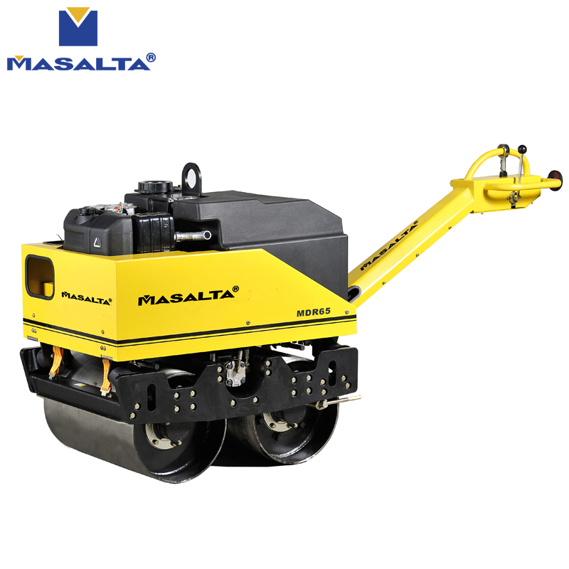 Masalta Small Walk-Behind Roller Mini Double Drum Vibratory Road Roller - Image 3