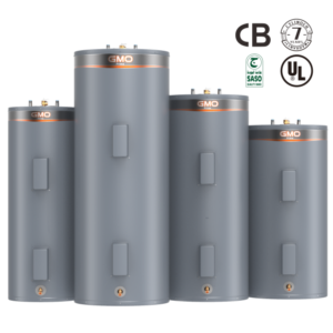Side profile of the commercial water heater