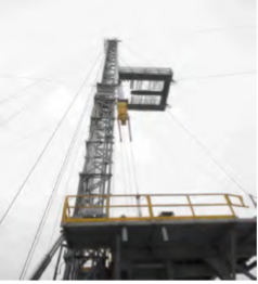 Oil Drilling Mast Substructure with Crown Block