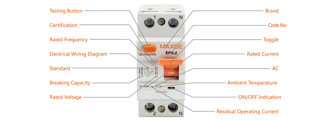 Wiring diagram and front panel features