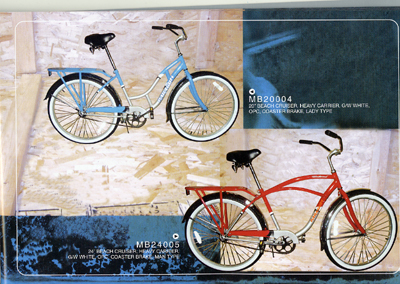 Ladies Beach Cruiser Bicycle with Carrier