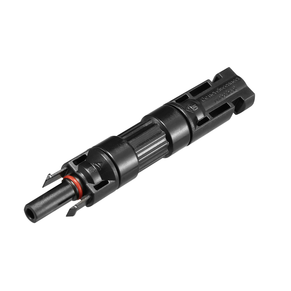 MC4 connector installed in a solar array