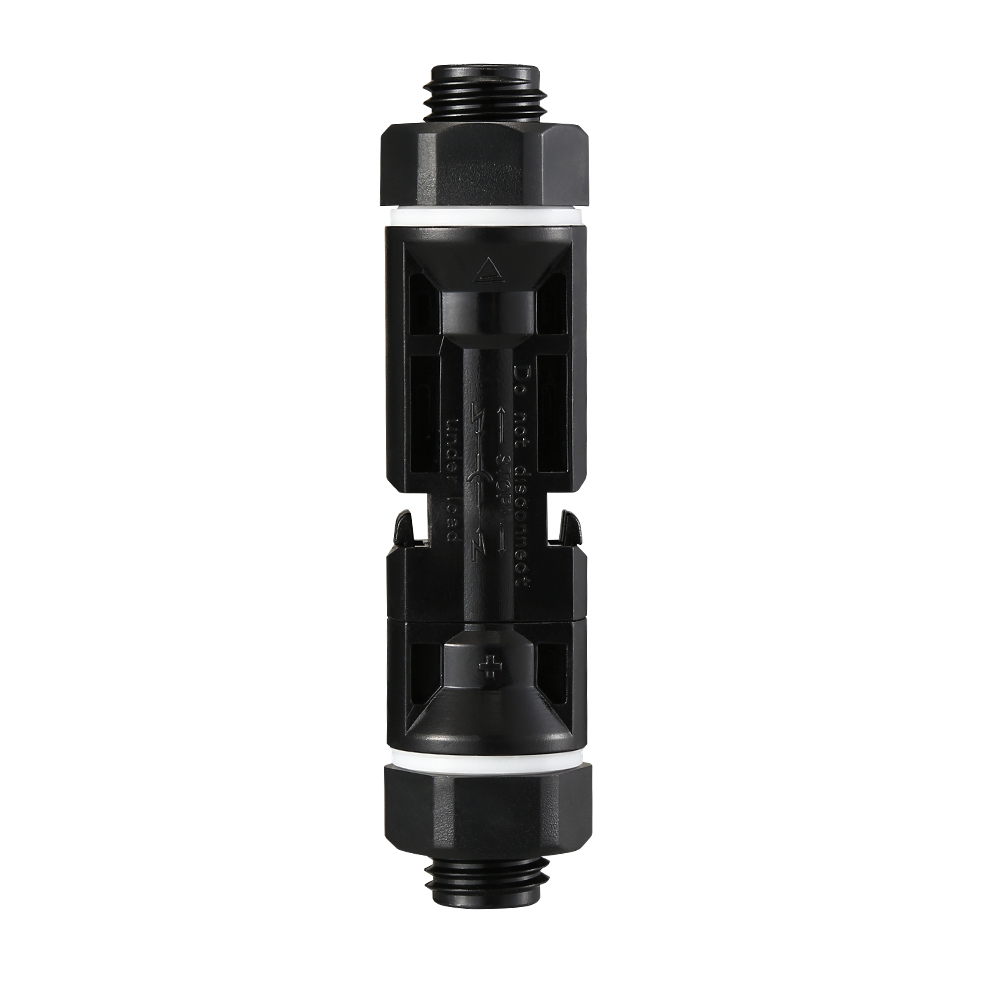 MC4 connector showing crimp terminal and housing