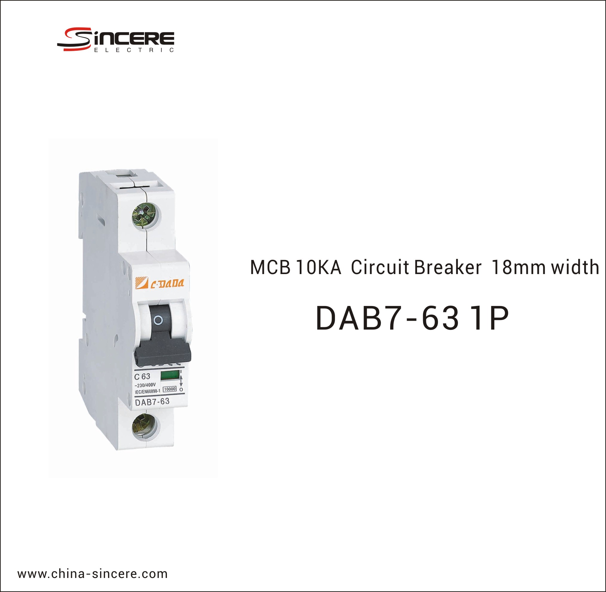 MCB 10KA Circuit Breaker 18mm Width - Image 3