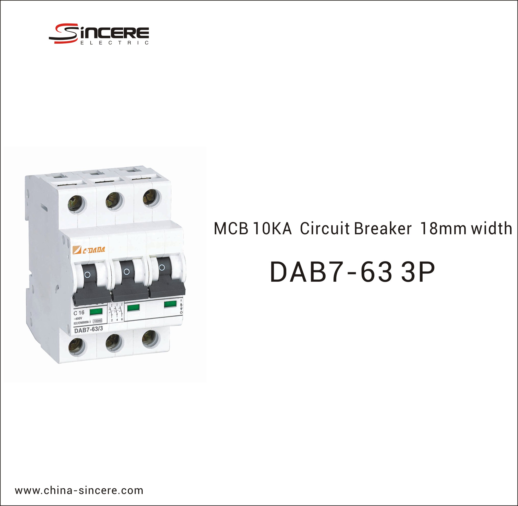 MCB 10KA Circuit Breaker 18mm Width - Image 2