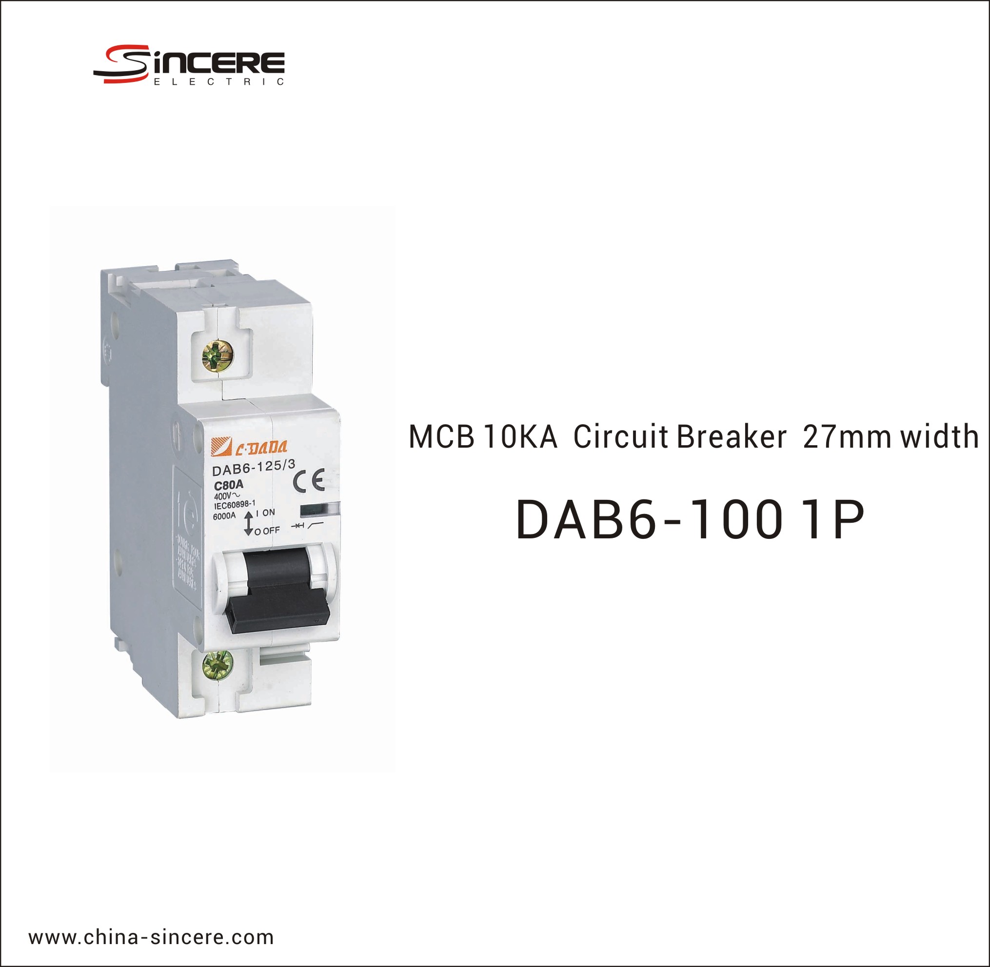 MCB 10KA Circuit Breaker 27mm Width - Image 3