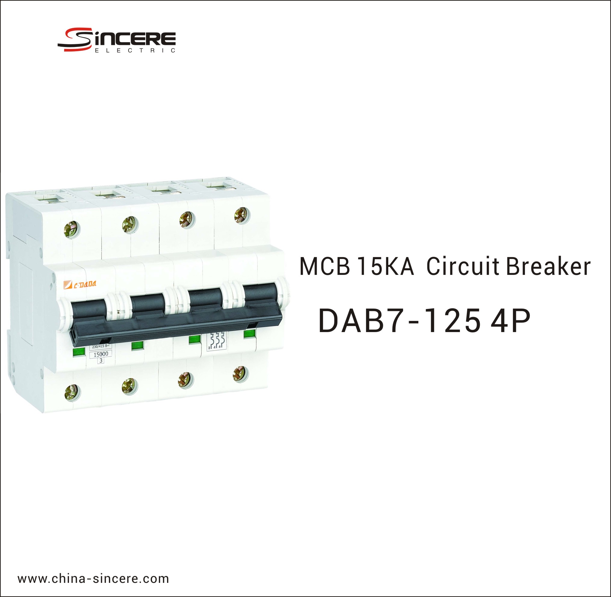 15kA Miniature Circuit Breaker (MCB) for Power Distribution