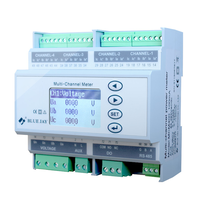 DIN Rail AC Multi-Channel Power Meter