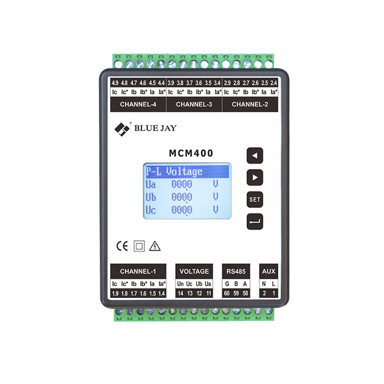 MCM400 Din rail AC electrical multi-channel power meter, 3 phase electric electric meter - Image 3