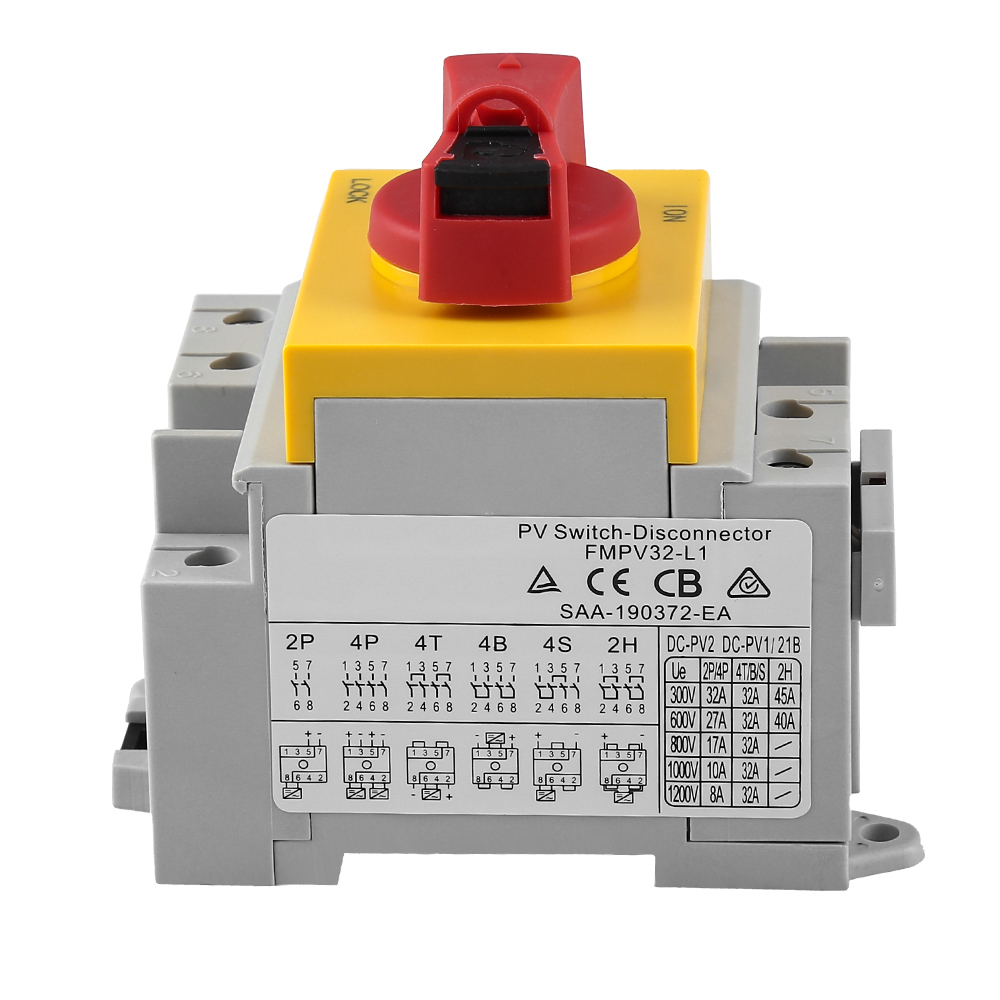 Wiring and configuration diagram for the isolator switch.