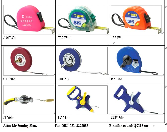 Steel and Fiberglass Measuring Tape Assortment