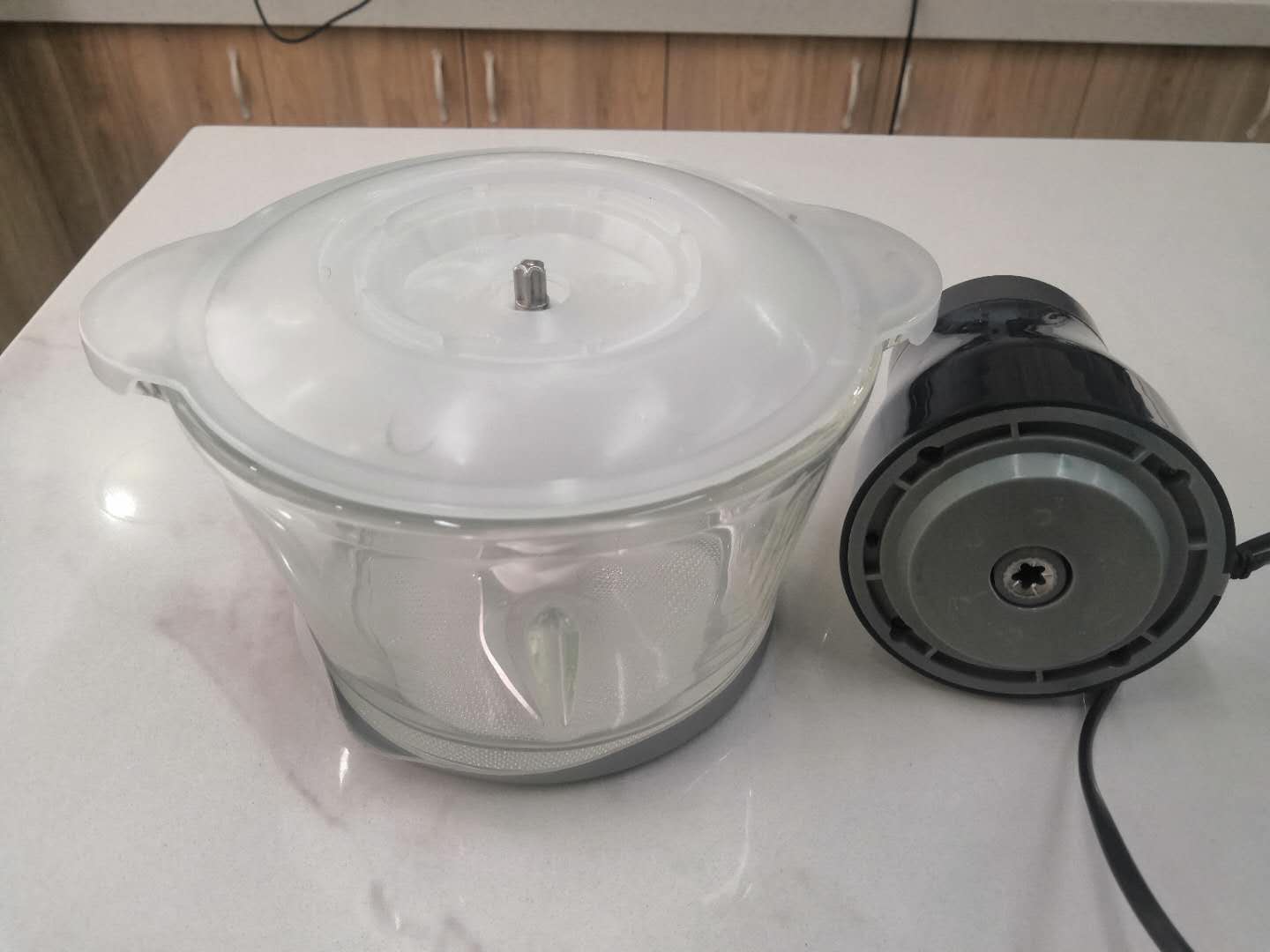 Electric Meat Grinder with Glass Bowl