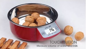 Mechanical Kitchen Scale with Stainless Steel Bowl