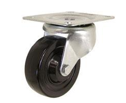 Medium Duty PU Caster with Rubber Expandable Adapter