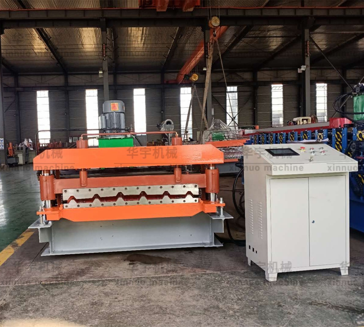 Metal Profile Aluminium Roofing Trapezoidal Plate Cold Roll Forming Machine - Image 2