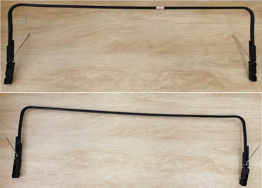 Metal rod of aluminum automobile sunroof windbreak - Image 2