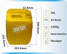 20L Industrial container produced by the machine
