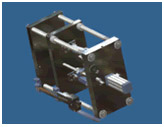 Internal mechanical components of the blow moulding station