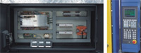Industrial PLC control panel interface