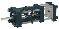 Rigid machine frame construction