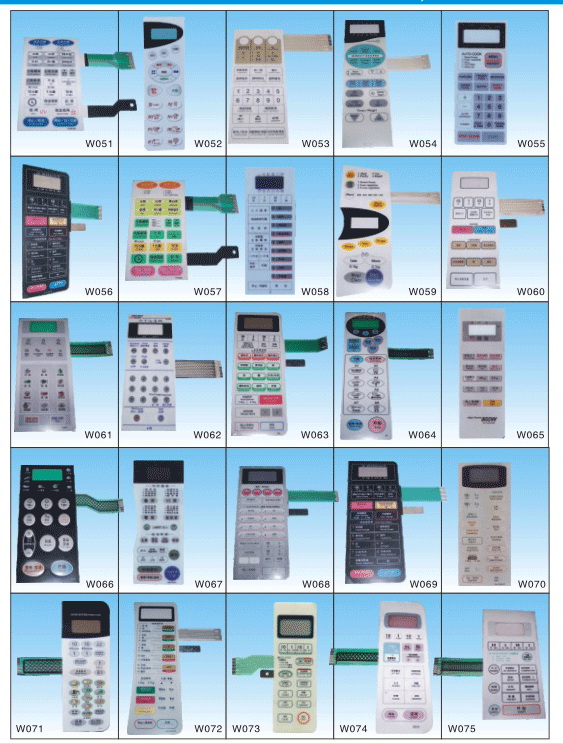 Microwave Oven and Induction Cooker Control Panel Overlay