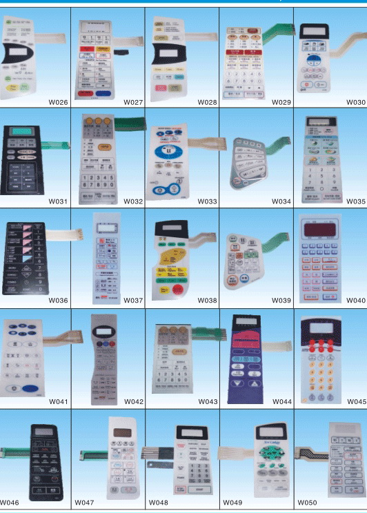 Microwave Oven and Induction Cooker Membrane Keypads