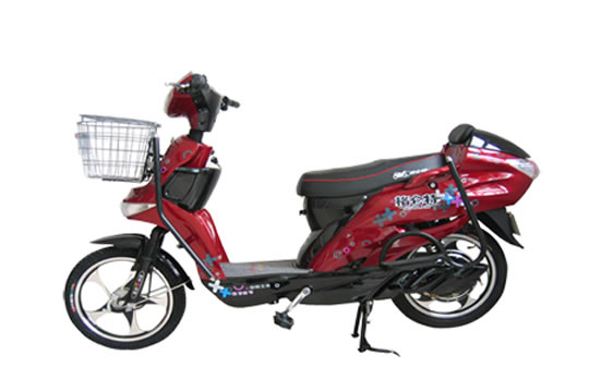 Electric Commuter Scooter with Step-Through Frame