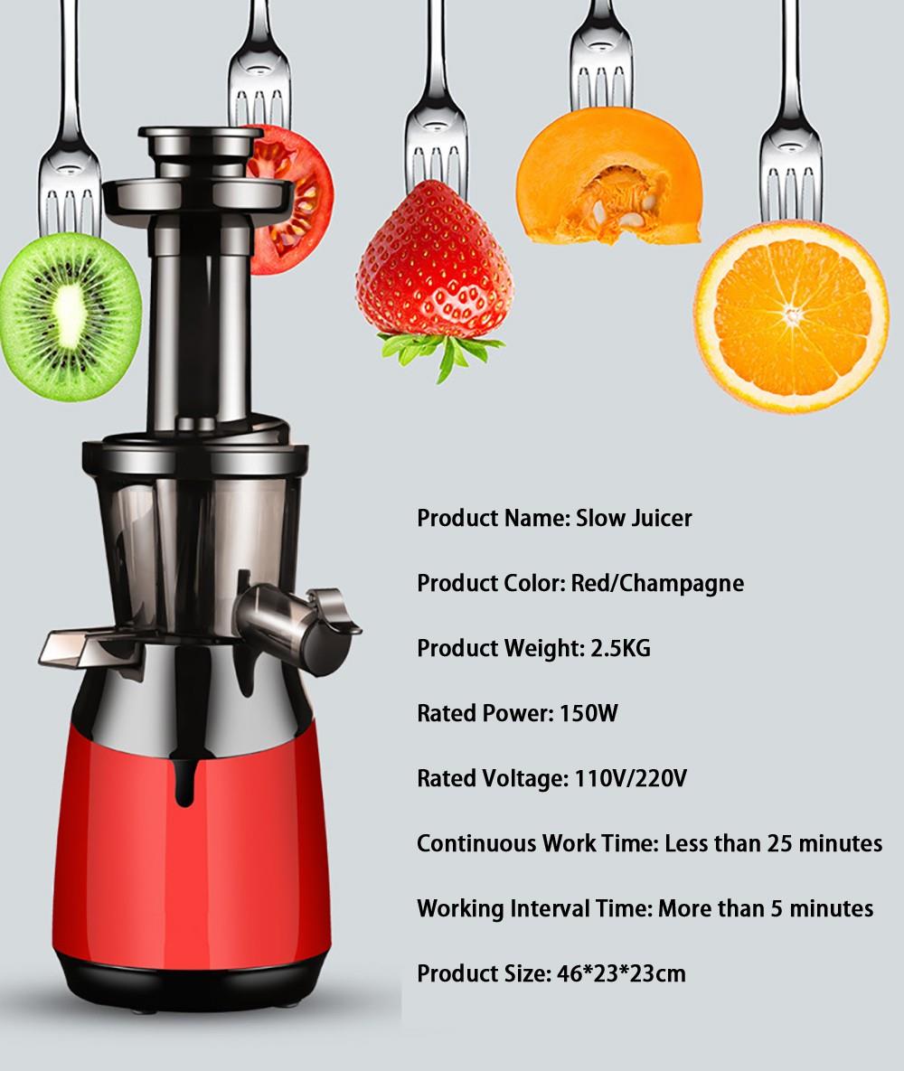 Mini Cold Press Slow Juicer Rechargeable Electric Juice Extractor - Image 2