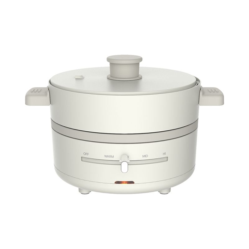 Compact Electric Hot Plate with Steamer