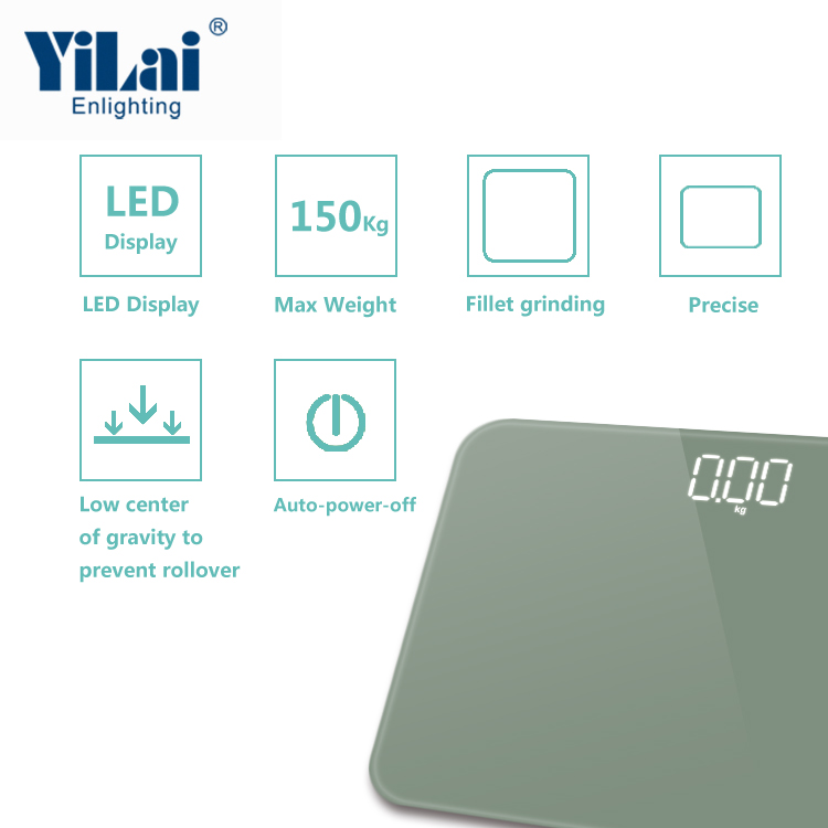 Mini portable 180kg white digits LED body scale - Image 2