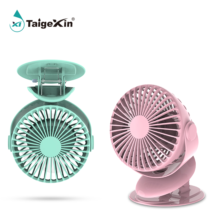Mini Stroller Fan Clip on 1200mAh Portable Desk Personal Clip Cooling Fans Electric with USB Chargin - Image 2