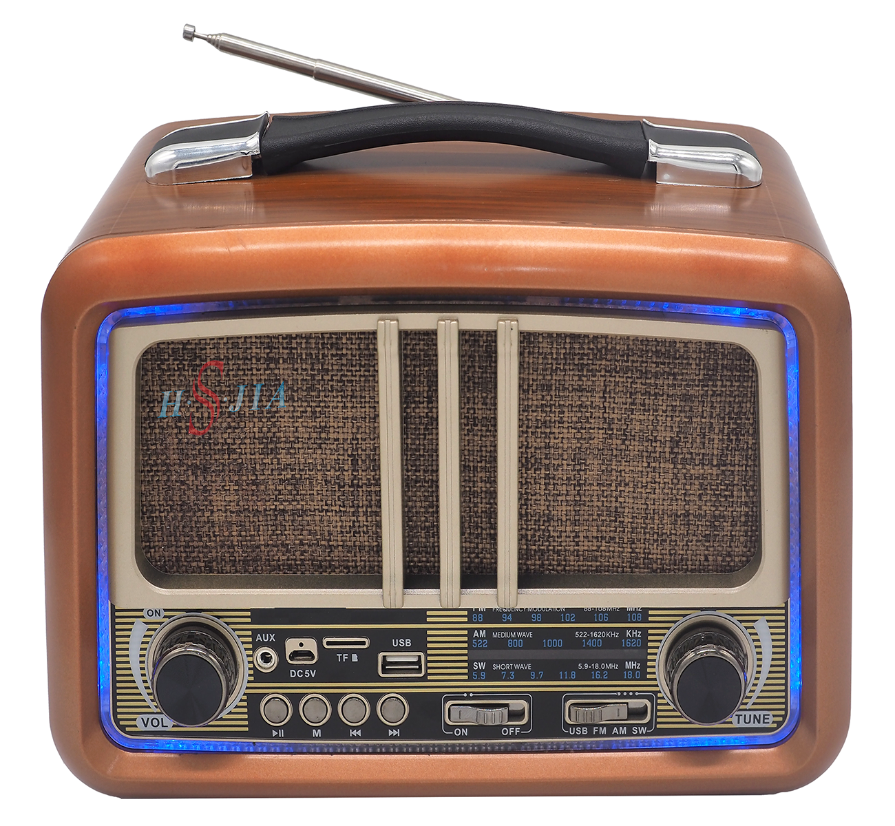 Portable AM/FM/SW Radio with USB/TF Playback